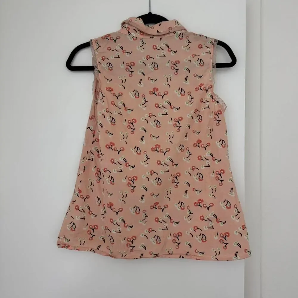 Y2k modcloth cotton button up - Picture 5 of 8
